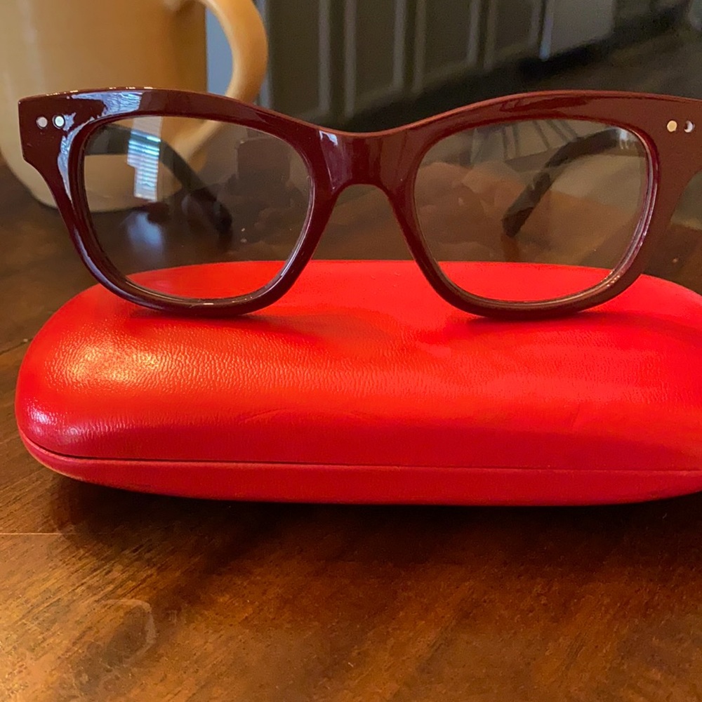 Black and red Aldo glasses